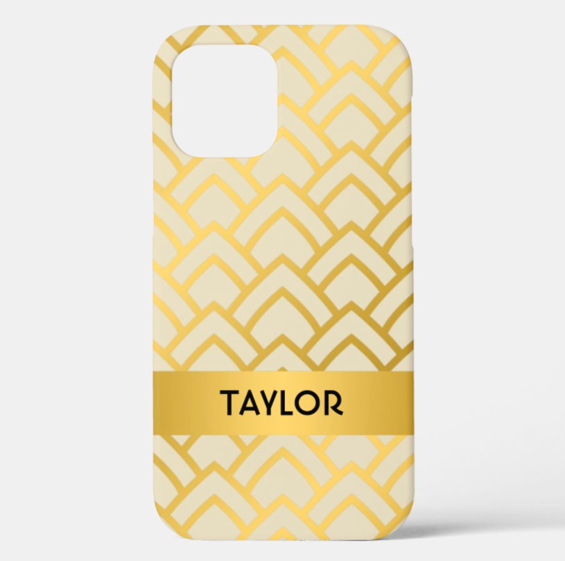 Gold and Ivory Art Deco Cell Phone Case